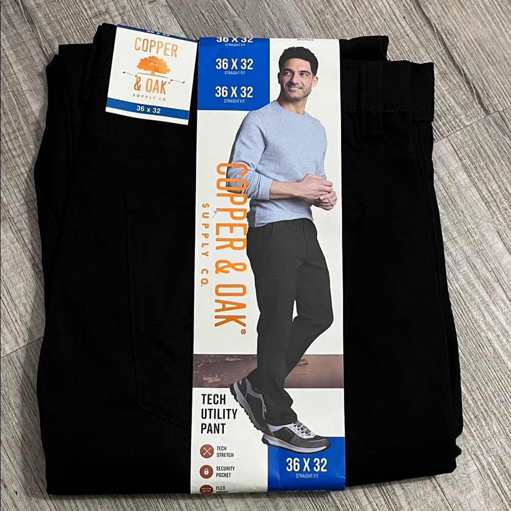 Copper & Oak Black Tech Utility Pants - Picture 2 of 5